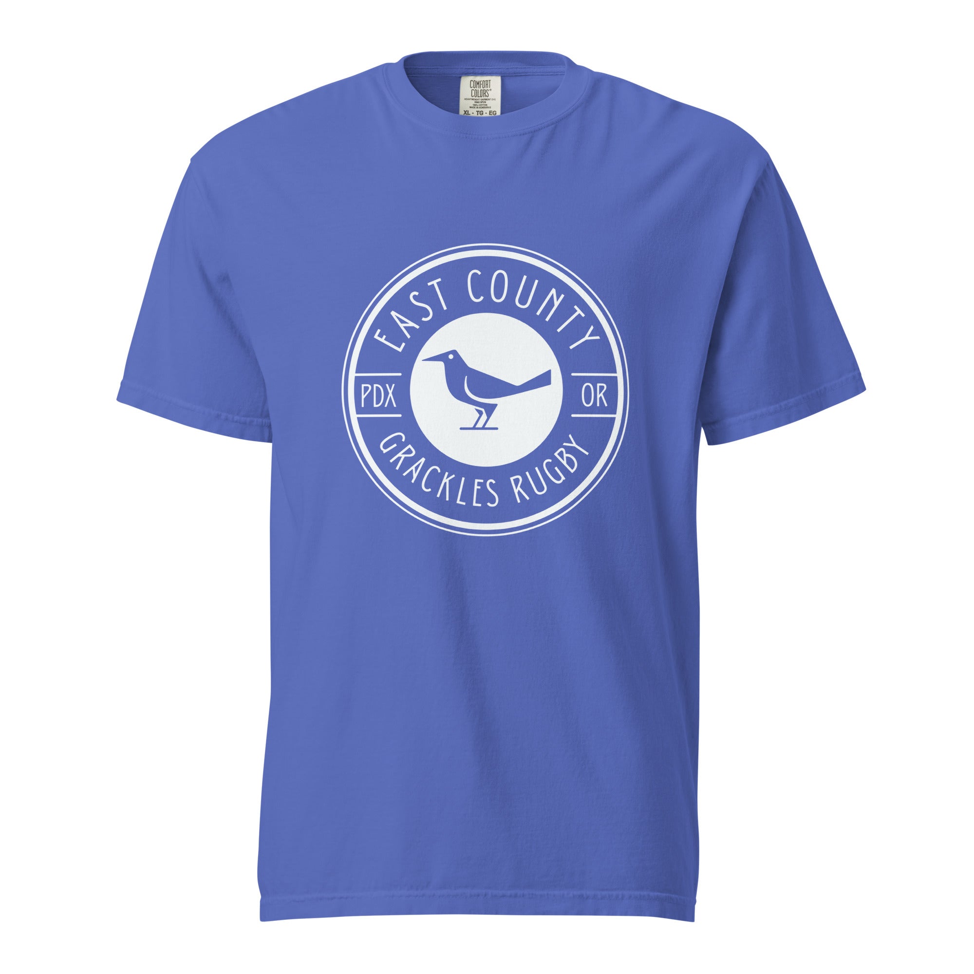 East Co. Grackles Garment Dyed T-Shirt for Men - Vintage Washed Cotton Tee - Casual Streetwear for Everyday Wear & Urban Outfits