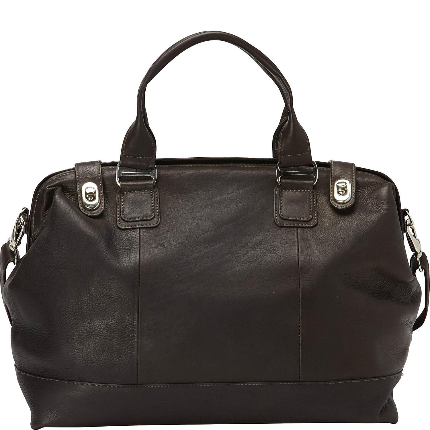 Premium Genuine Leather Top Frame Carry On Luggage - Stylish & Durable Travel Suitcase for Business Trips & Weekend Getaways