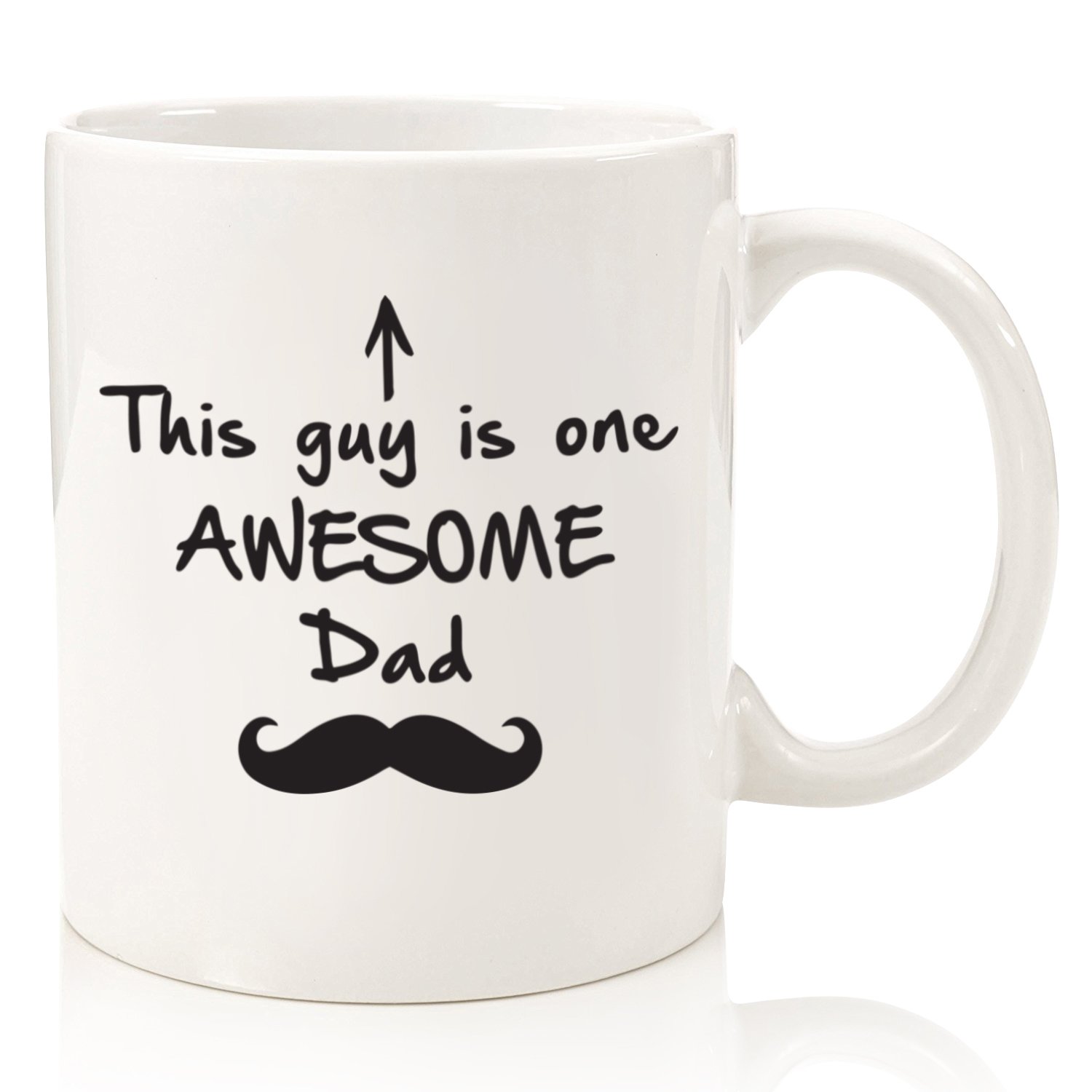 Best Funny Coffee Mug for Dad - Unique Birthday Gift Ideas from Son, Daughter, Wife & Friends - Cool Novelty Father Cup for Men - Perfect for Father's Day, Retirement, Anniversary & Everyday Use