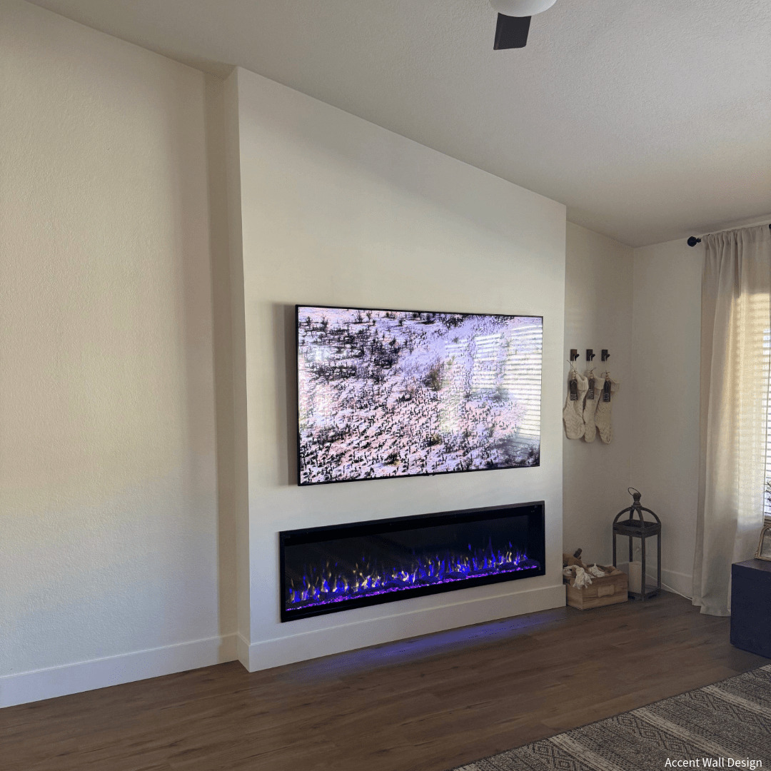 Sideline Elite Pro 72 Inch Smart Electric Fireplace with Remote Control - Modern Indoor Heating Solution for Living Room, Bedroom & Office (Model 80059)