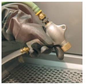 Suction Blast Gun Assembly with 3/16