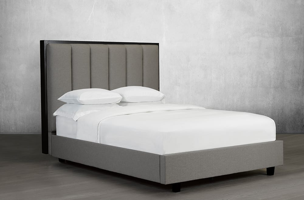 Canadian Made Quinn Platform Bed - Solid Wood Frame, Queen Size, Modern Minimalist Design | Perfect for Bedrooms, Guest Rooms & Small Spaces