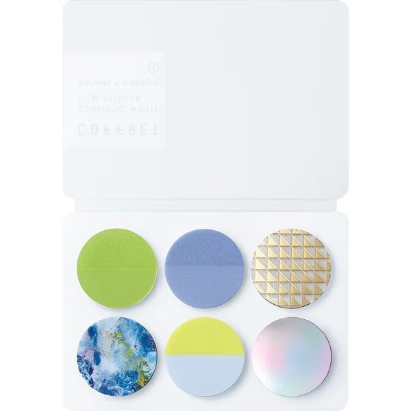 COFFRET Cosmetic Motif Film Stickers Circle - Decorative Scrapbooking Stickers by KING JIM | Perfect for DIY Crafts, Journaling, and Gift Wrapping