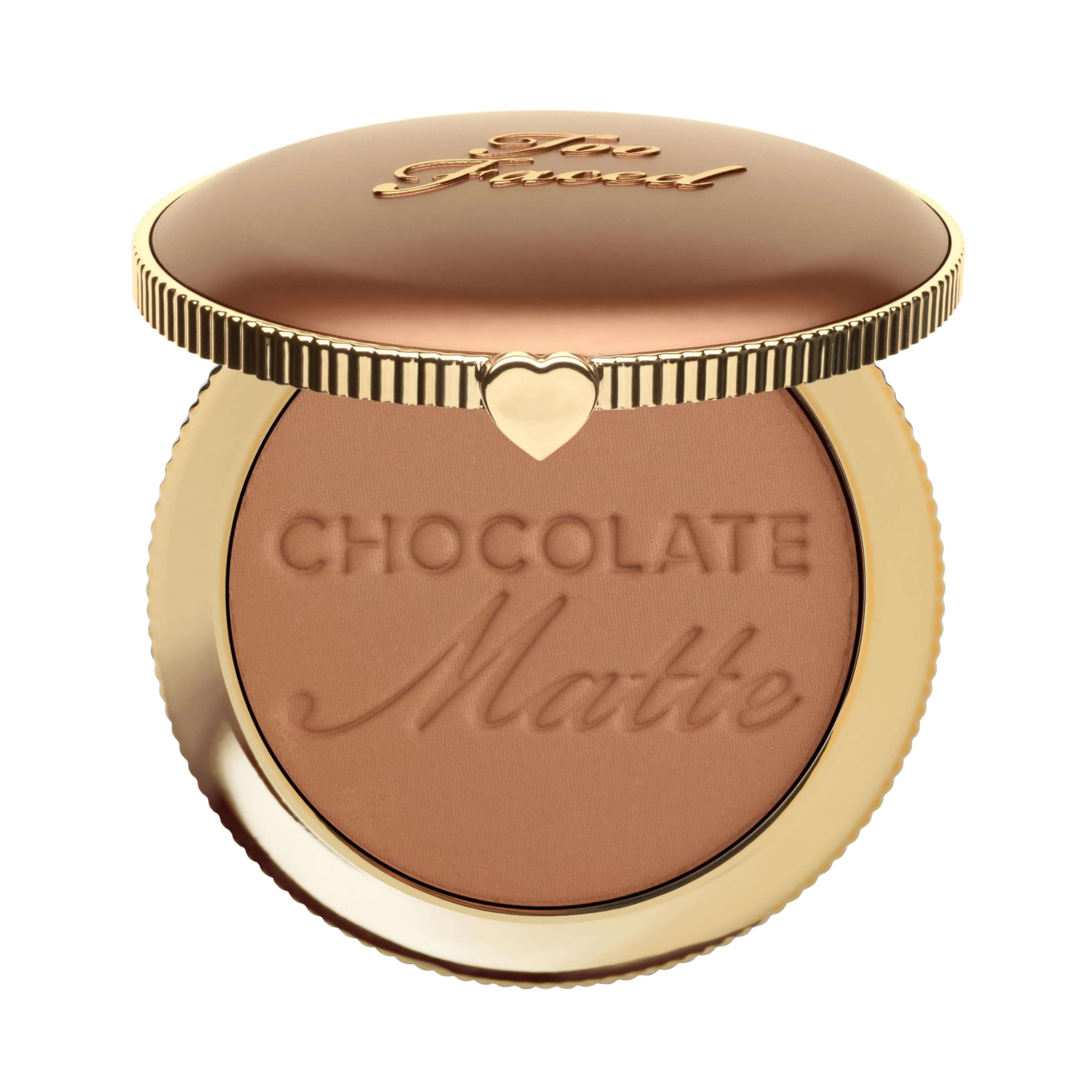 Too Faced Chocolate Soleil Matte Bronzer - Rich, Natural Looking Tan for a Sun-Kissed Glow | Perfect for Contouring & Everyday Makeup | Vegan & Cruelty-Free