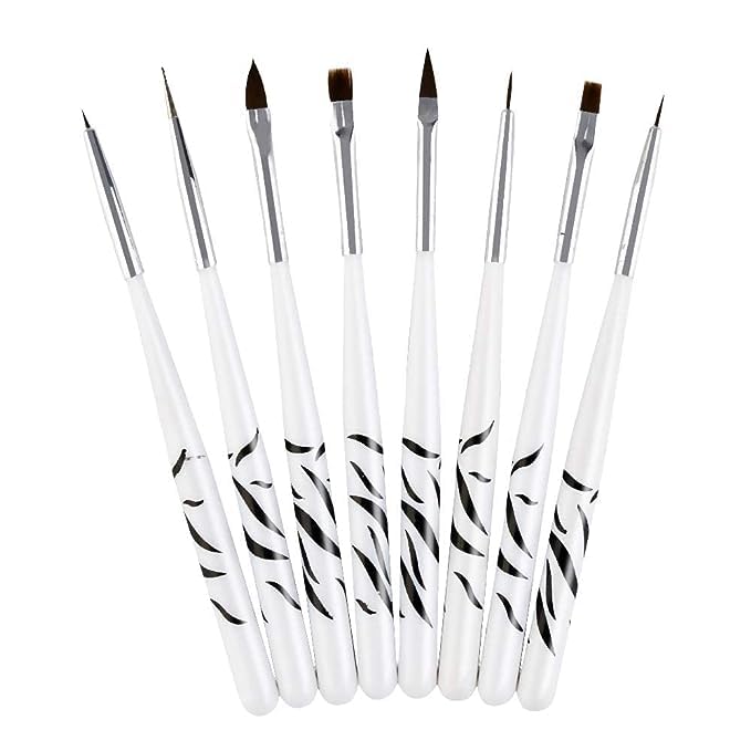 BANIRA Professional Acrylic Nail Art Brush Set - Detailing, Striping & Blending Tools for UV Gel Nails, Flower Design Pen Kit | Perfect for Salon, Home Manicure & Nail Art Enthusiasts