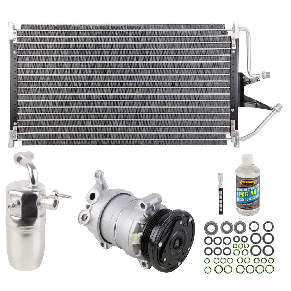 New A/C Kit for 2000-2002 Chevy Pickup Truck - Includes AC Compressor, Condenser & Drier - BuyAutoParts 60-82424CK - Perfect for Summer Cooling & HVAC System Repair
