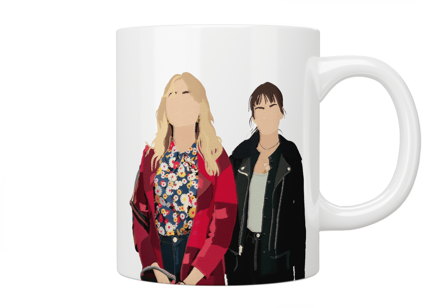 Sex Education Aimee and Maeve Coffee Mug - Officially Licensed Netflix Show Merchandise - Perfect Gift for Fans - Great for Coffee, Tea & Hot Drinks at Home or Office