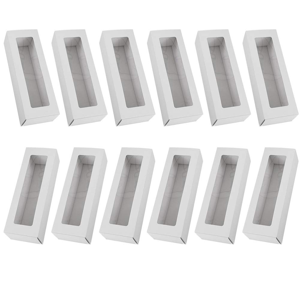 DOITOOL 12-Pack Macaron Storage Boxes - Sturdy Paper Gift Boxes for Cookies, Candies, Cupcakes | Perfect for Bakery, Party Favors, Wedding Desserts & DIY Packaging