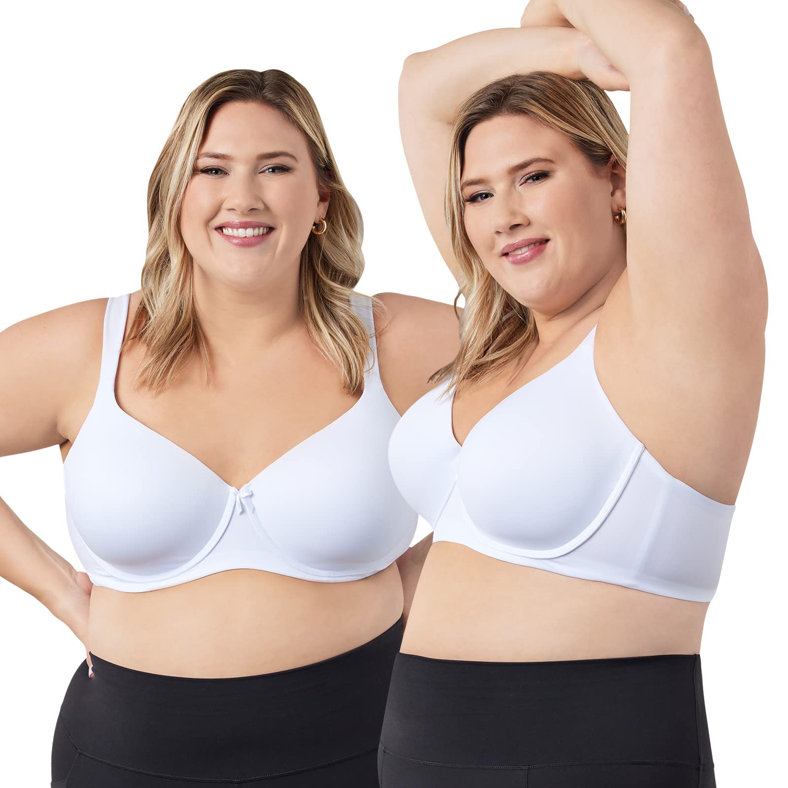 LEADING LADY The Brigitte Classic T-Shirt Underwire Bra - Comfortable Padded Bras for Women - Plus Size Support - Perfect for Everyday Wear & Layering Under Clothes