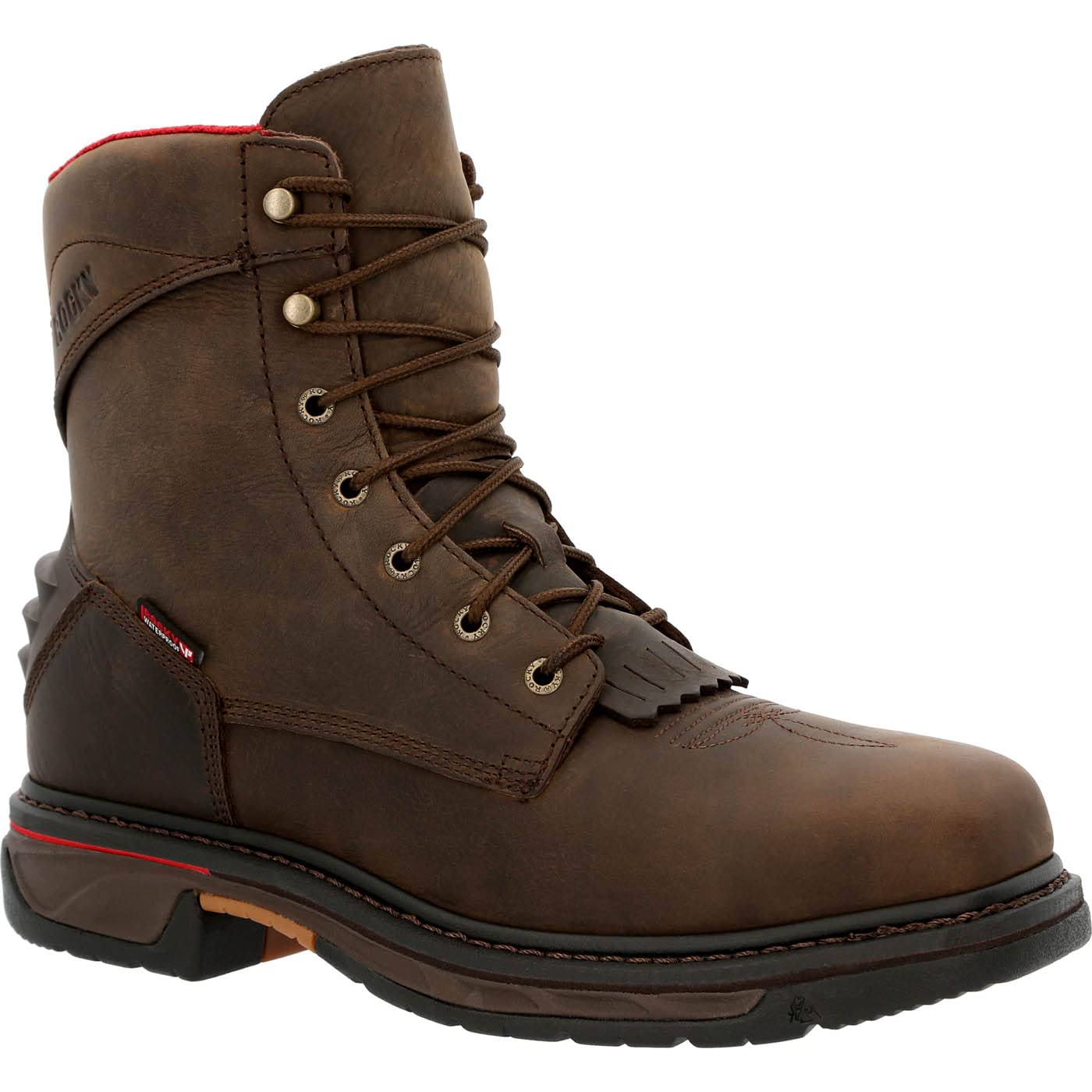 ROCKY Men's Iron Skull Composite Toe Waterproof Western Work Boots - Durable Safety Shoes for Construction, Ranch Work & Outdoor Activities
