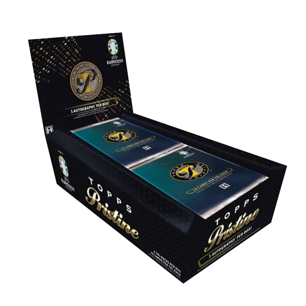 2023 Topps Pristine Road To Euro Hobby Box - Premium Soccer Trading Cards Collection for Collectors & Investors - Perfect for Gifts, Display & Trading Card Games