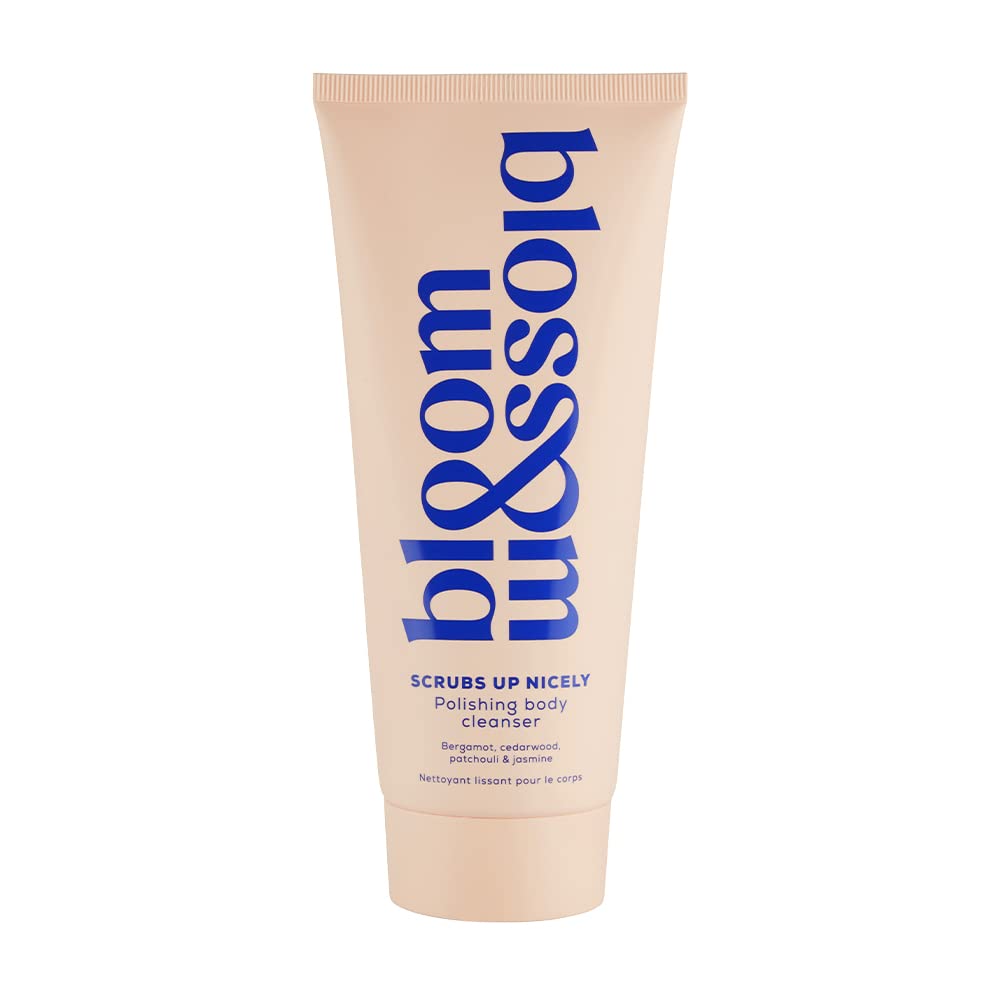 Bloom and Blossom Natural Exfoliating Body Scrub with Salicylic Acid - Gentle Polishing Cleanser for Smooth Skin | Perfect for Pre-Shave, Post-Workout & Dry Skin Care