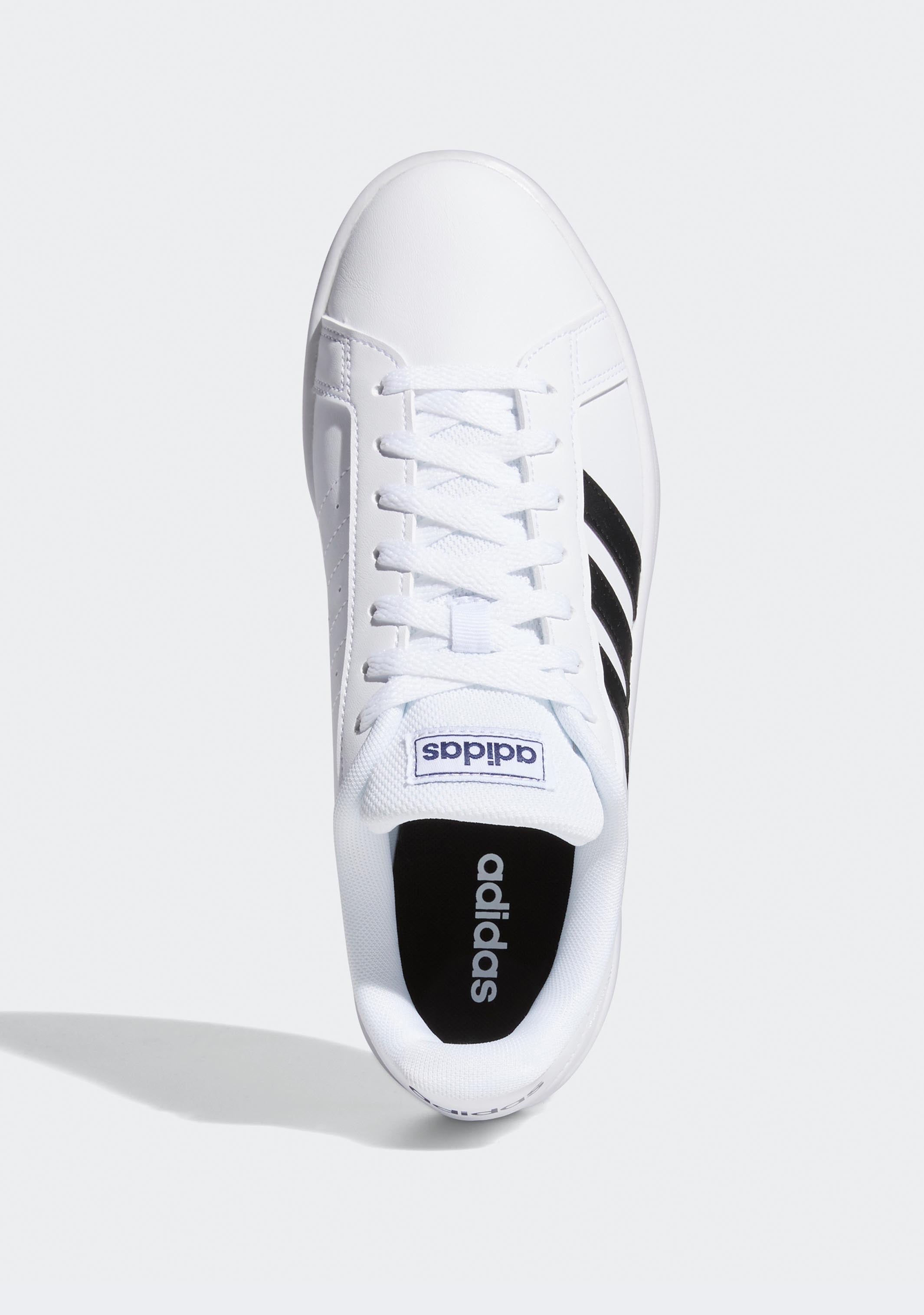 Adidas Men's Grand Court Base Sneakers - Classic White Tennis Shoes for Men | Comfortable & Stylish Casual Wear for Walking, Gym, and Everyday Use