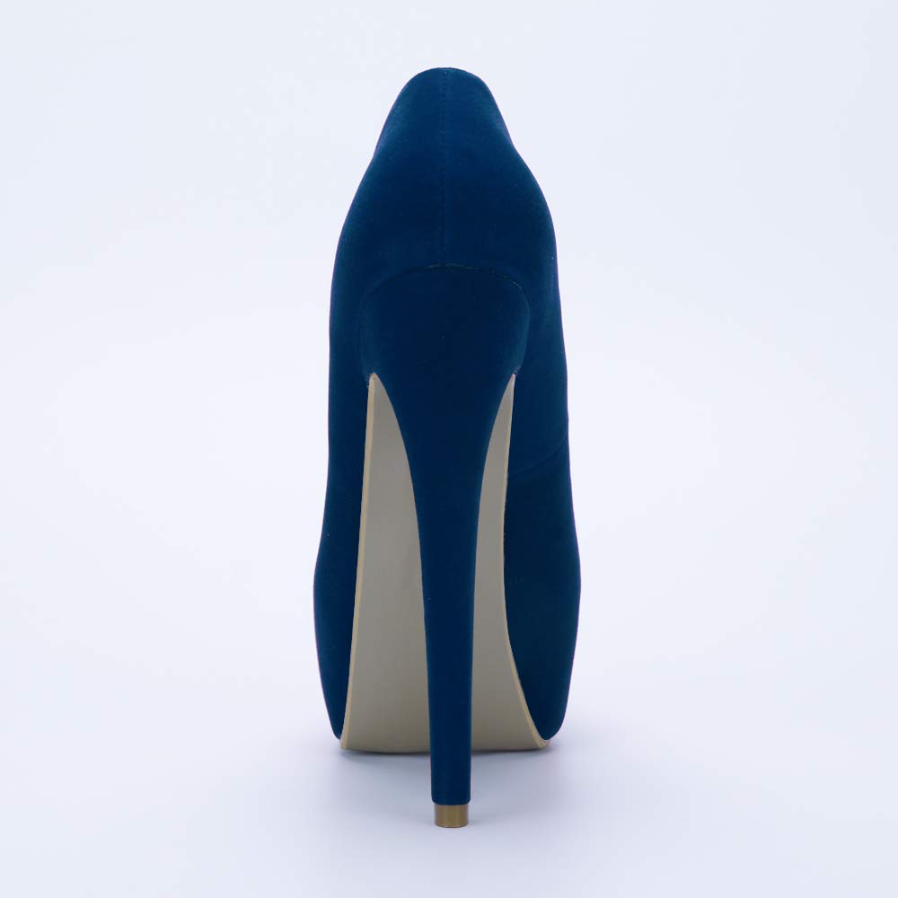 OCHENTA Women's Hidden Platform Stiletto High Heels Slip On Pumps - Elegant Pointed Toe Dress Shoes for Party, Wedding & Evening Events