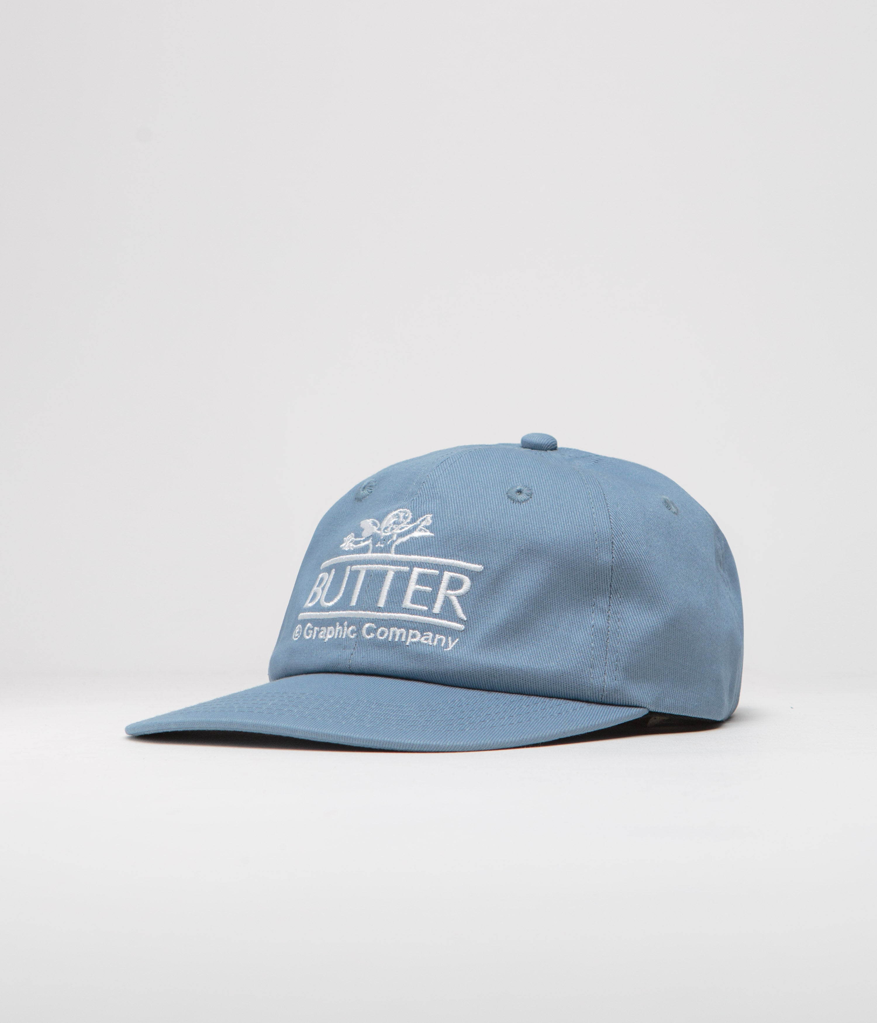 Butter Goods Cherub Cap - Slate Color Adjustable Dad Hat for Men & Women - Perfect for Streetwear, Casual Outfits, and Outdoor Activities