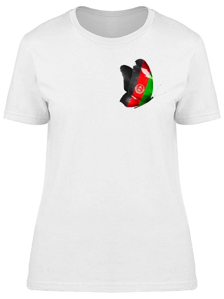 Afghanistan Cool Butterfly Flag T-Shirt for Women - Stylish & Comfortable Casual Wear for Outings, Travel & Everyday Fashion