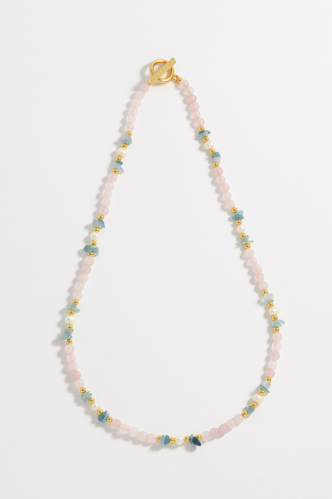 Elegant Gemstone Pearl T-Bar Necklace for Women | Dainty Layering Jewelry | Perfect for Weddings, Parties & Everyday Wear