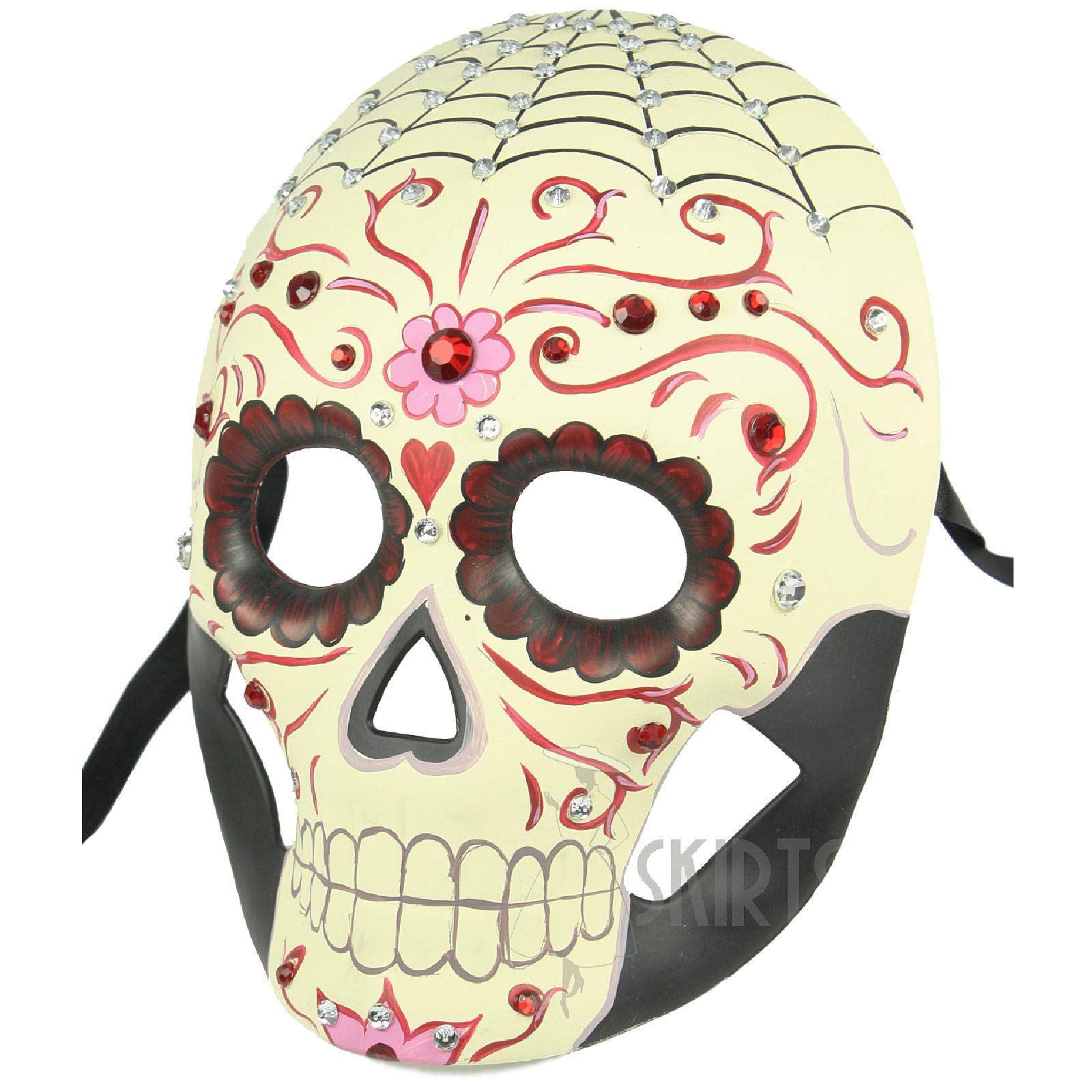 Crystal Dia de Los Muertos Mask for Women - Halloween & Costume Party
