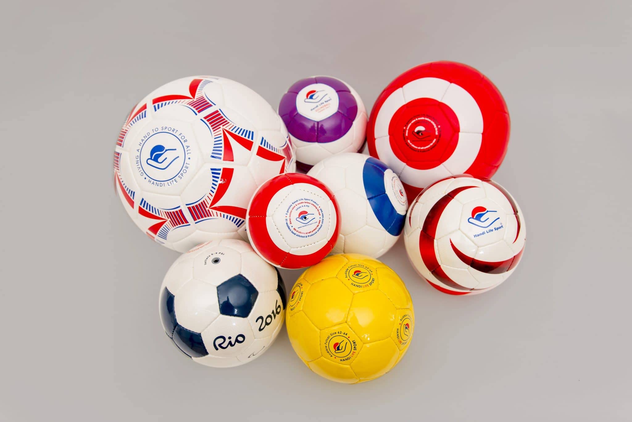 Handi Life Sport Butterfly Bell Ball - Lightweight Audible Soccer Ball with Inflatable Rubber & Tactile Grip - Size 5 for Therapy, Recreation & Adaptive Sports - Perfect for Visually Impaired Athletes, Sensory Play & Special Needs Activities