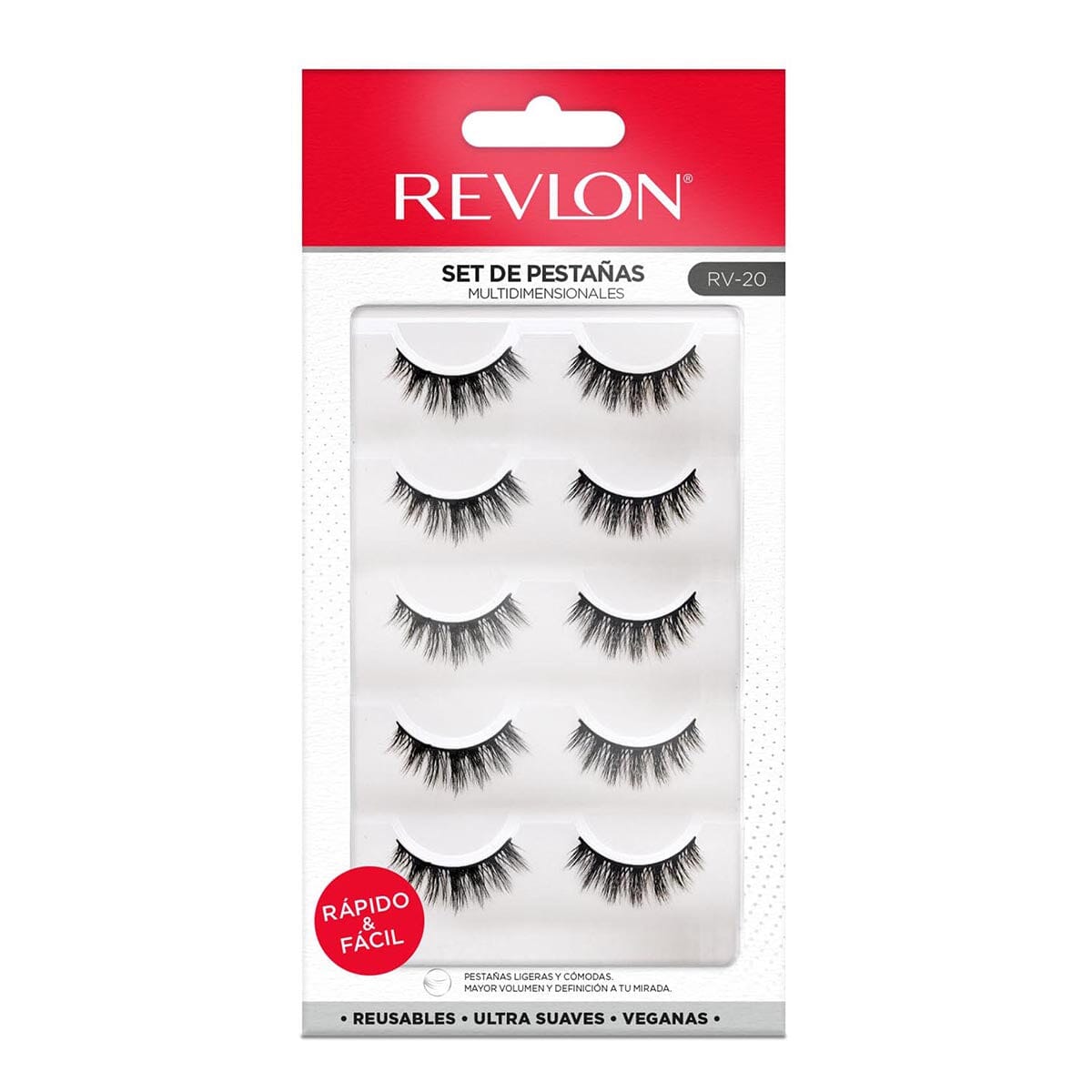 Revlon Eyelashes 5-Pairs, Style 4 - Natural Look for Daily Wear & Special Occasions
