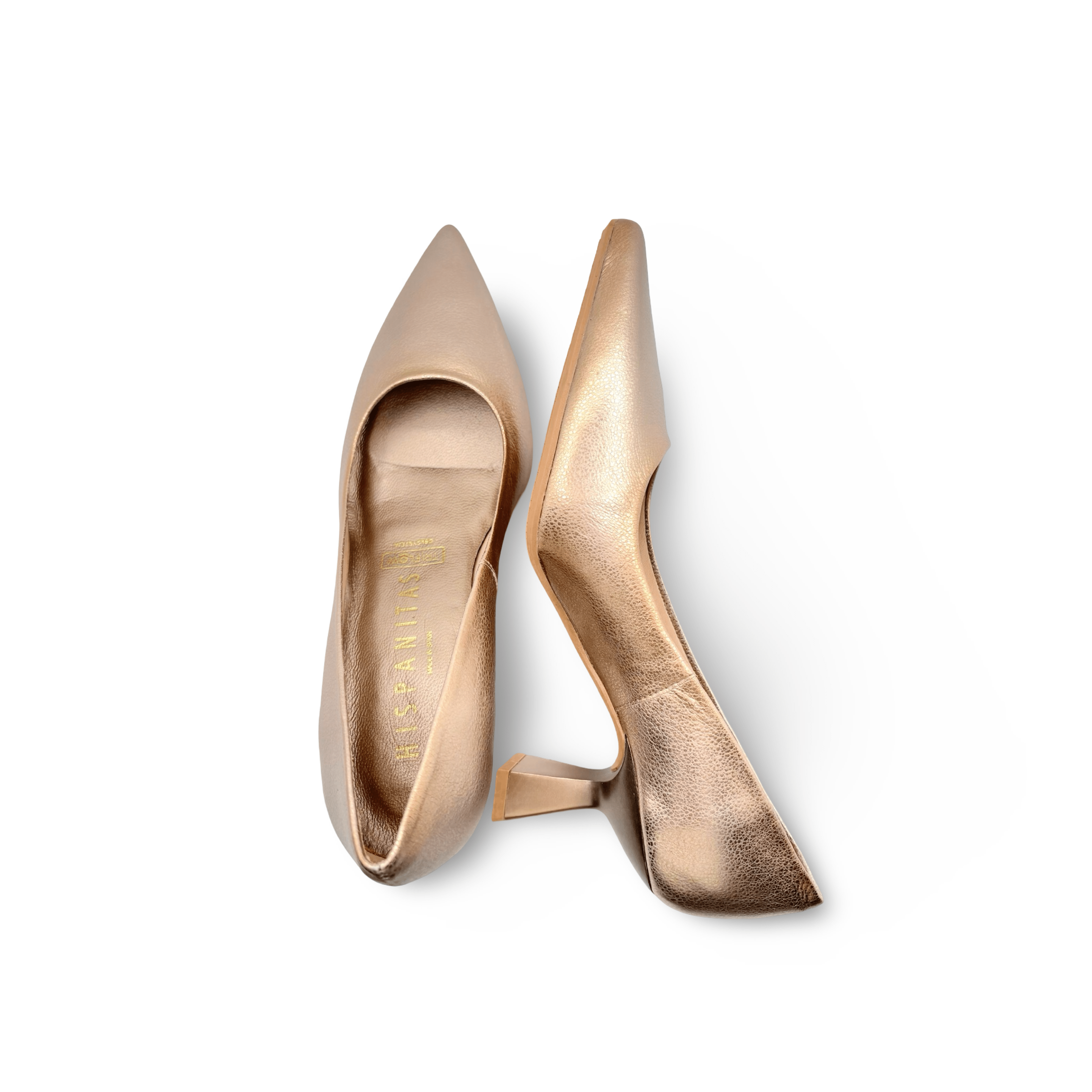 Nova Gold Metallic High Heel Pumps for Women - Elegant Evening Party & Wedding Shoes - Perfect for Prom, Cocktail Dresses & Formal Events