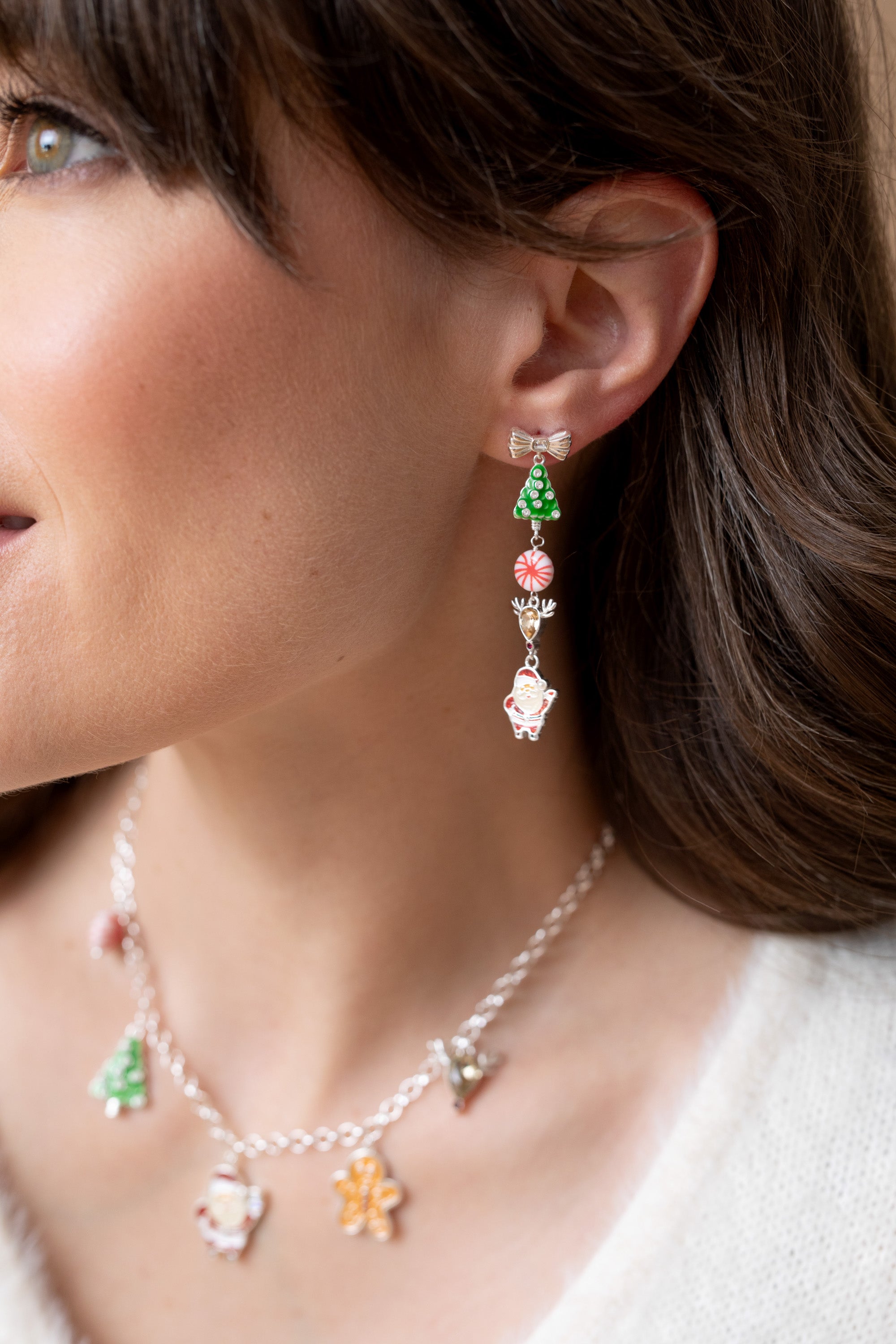 Elegant Holiday Charm Necklace - Christmas & New Year Gift for Women - Perfect for Parties, Festive Outfits & Special Occasions