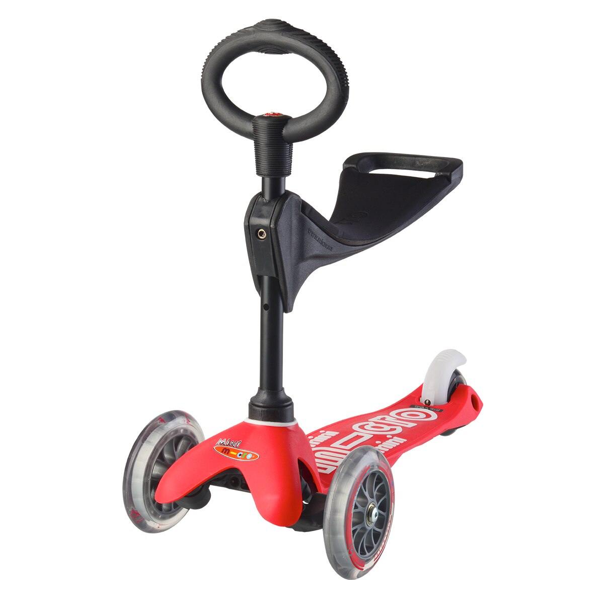 Micro Kickboard Mini 3-in-1 Scooter for Kids - Adjustable Toddler to 5 Years Old - 3 Modes (Sit, Ride, Scoot) - Perfect for Indoor & Outdoor Play, Park Adventures & Learning Balance