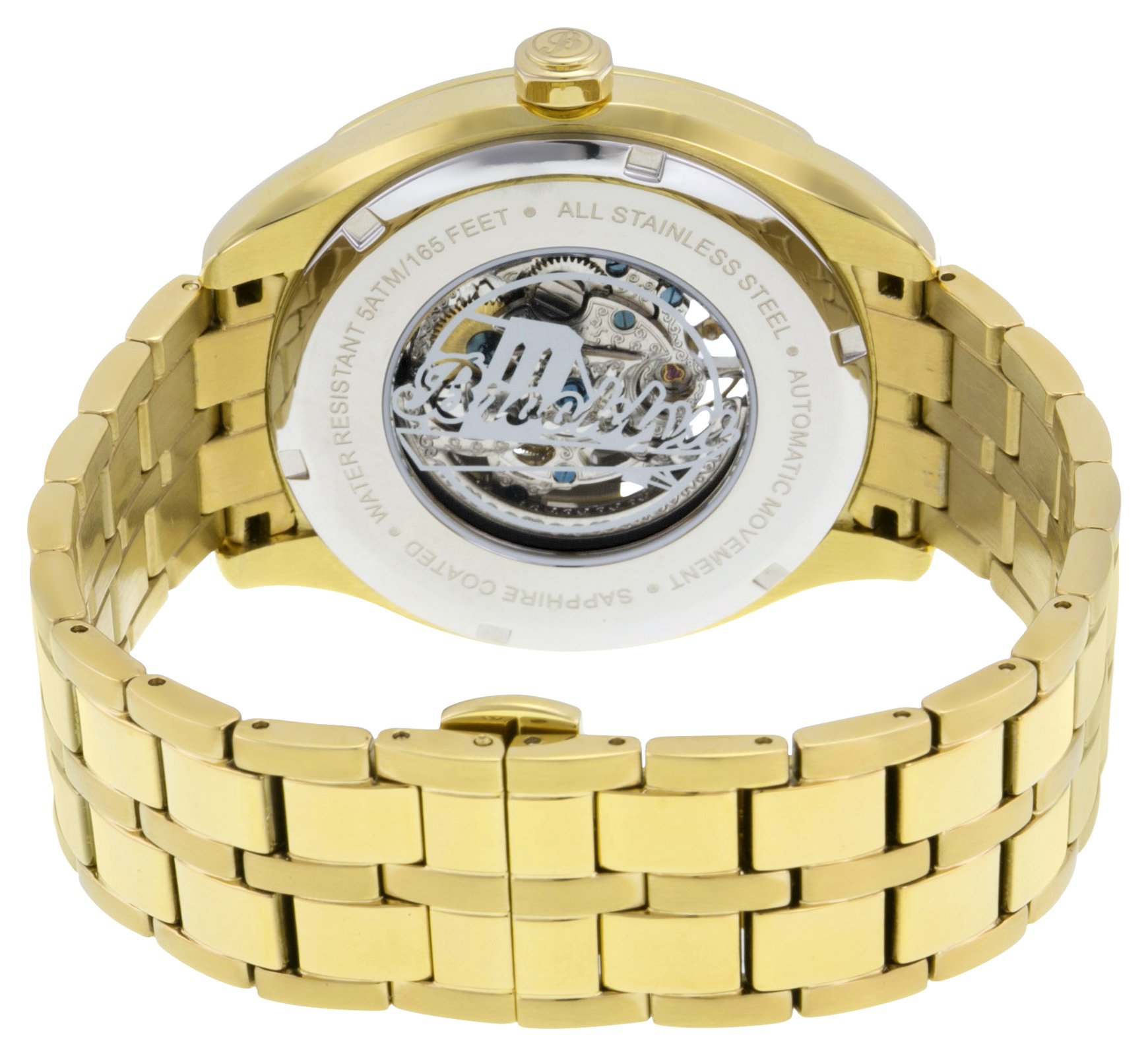 Brooklyn Dunham Skeleton Automatic Watch for Men - Ivory Dial - Luxury Mechanical Timepiece - Perfect for Business, Formal Events & Gift Giving