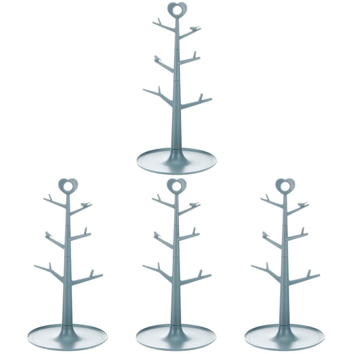 Baluue 4-Piece Mug Holder Stand - Sturdy Coffee Cup Tree Rack for Kitchen, Office, or Restaurant - Perfect for Organizing Mugs and Cups