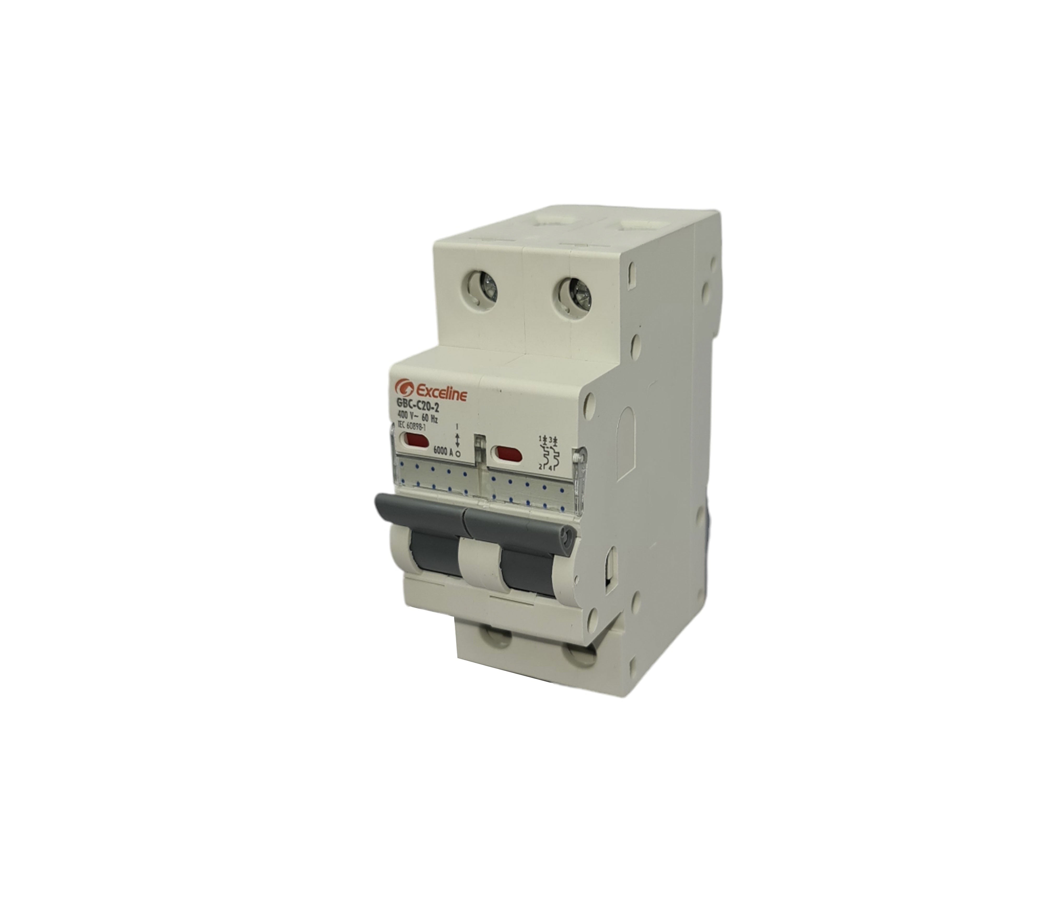 Exceline Thermal Magnetic Circuit Breaker - High Performance Control & Curve for Home & Industrial Electrical Safety | Perfect for Panel Boards & Power Distribution Systems