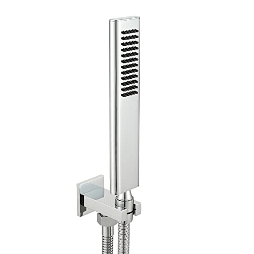 Chrome shower set with fixed holder