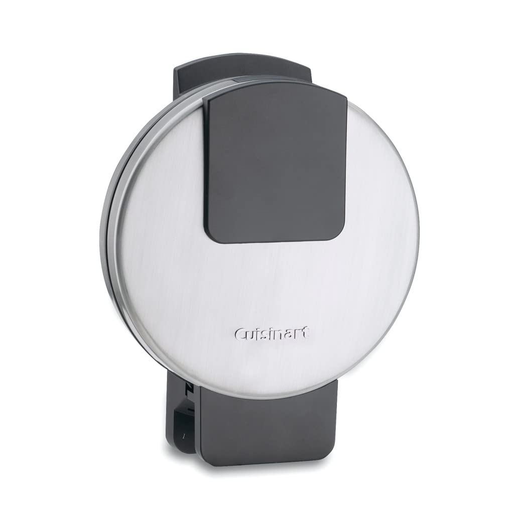 Cuisinart Round Waffle Maker - Silver Classic Belgian Waffle Iron for Breakfast, Brunch & Family Gatherings