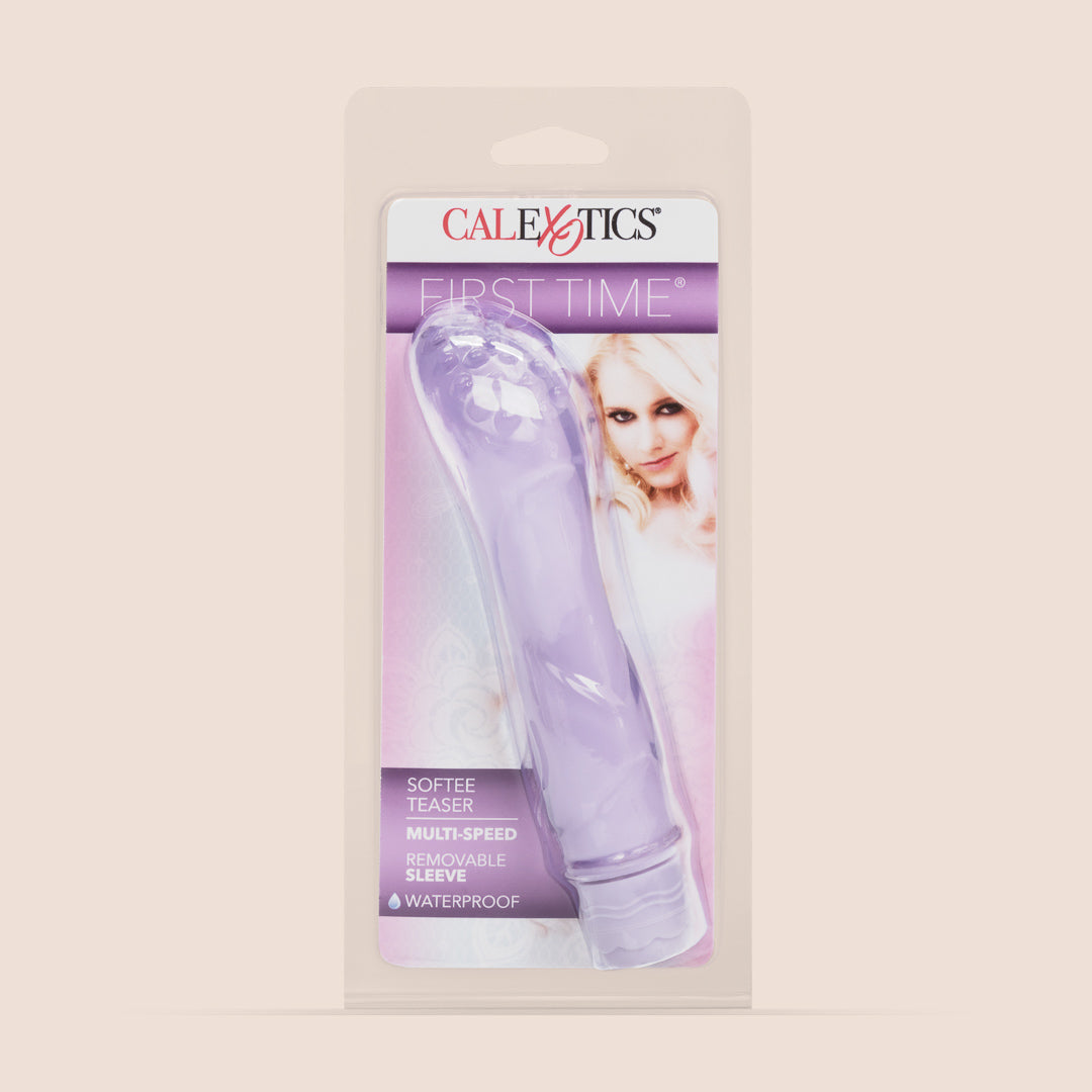 First Time® Softee Teaser with Removable Soft Sleeve - Gentle Baby Teething Toy for Soothing Sore Gums - Perfect for Home, Travel & On-the-Go Relief