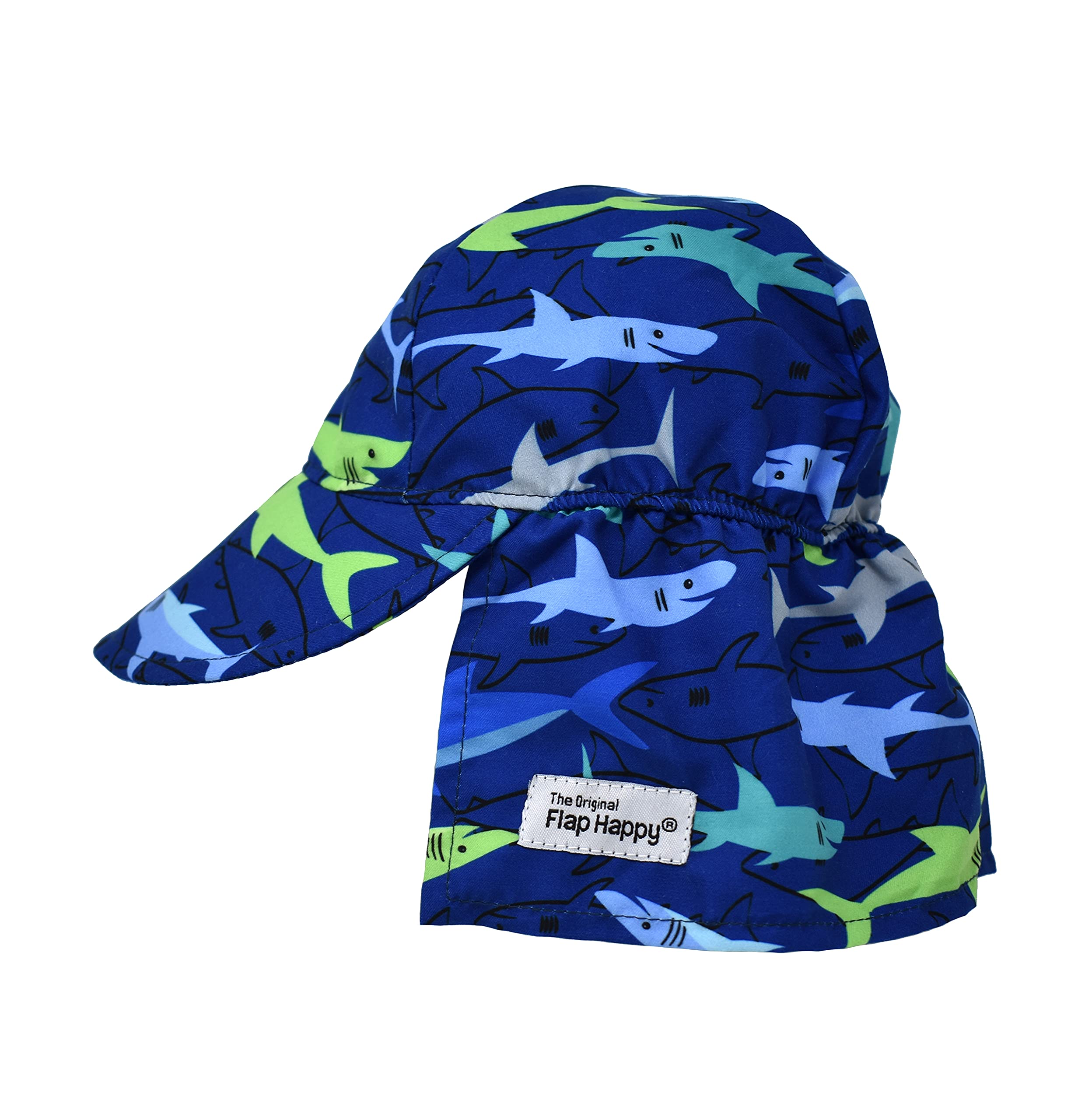 Baby Boys Flap Hat with UV Protection - Adjustable Sun Hat for Toddlers 0-24 Months - Soft Cotton Summer Hat for Outdoor Play, Beach, and Park Adventures