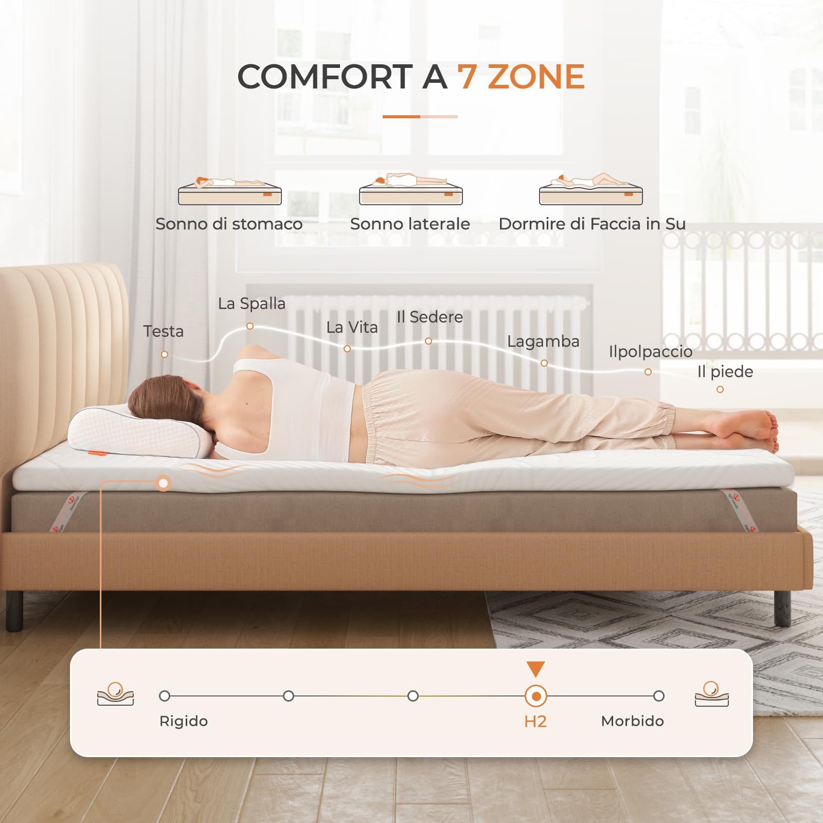 Sweetnight 5cm Gel Memory Foam Mattress Topper, 120x200cm, Removable & Washable Cover, Viscoelastic & Gel Infused for Pressure Relief - Perfect for Back Pain Relief, Hot Sleepers & Enhanced Comfort