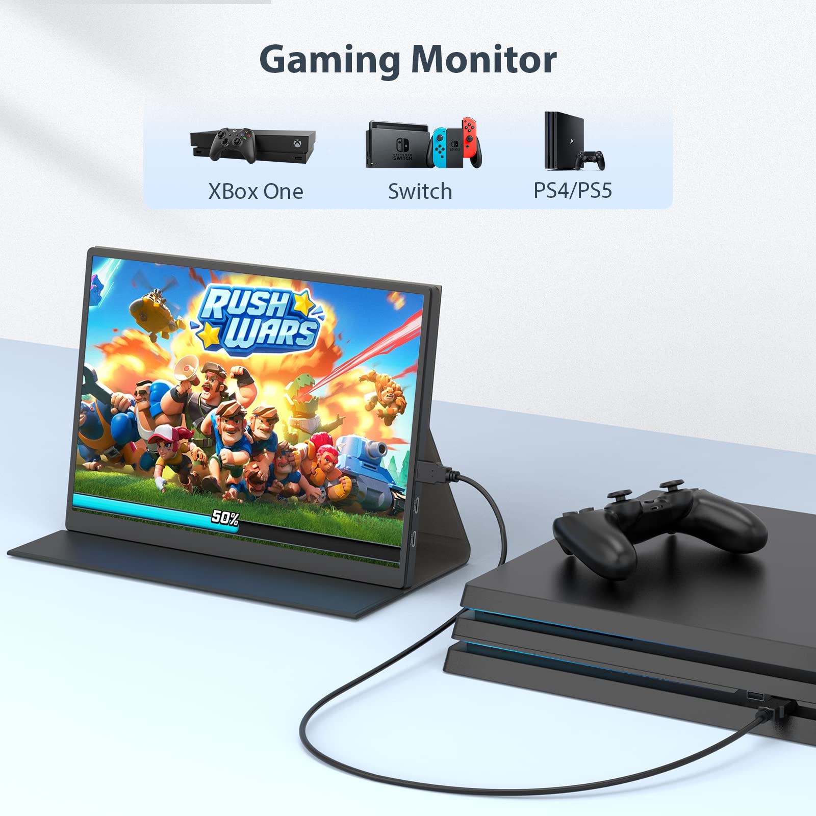 Eyoyo 10.5 Inch Portable Monitor - 1920x1280 HDR IPS Display with 100% sRGB - USB-C External Second Screen for Laptop, PC, PS4, Xbox & Mobile Devices | Perfect for Work, Gaming & Travel
