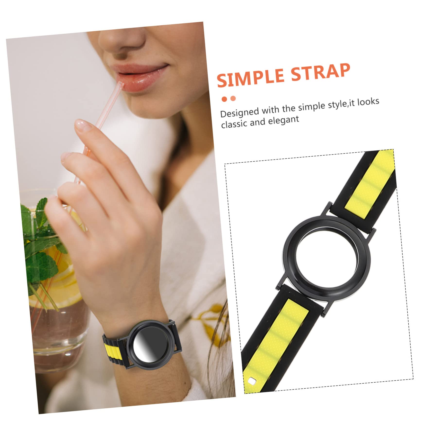 TINEASUR Silicone Wristband Strap for Smartwatch - Durable Watch Case Cover with Tracking Function - Perfect for Fitness, Running & Daily Activity Tracking
