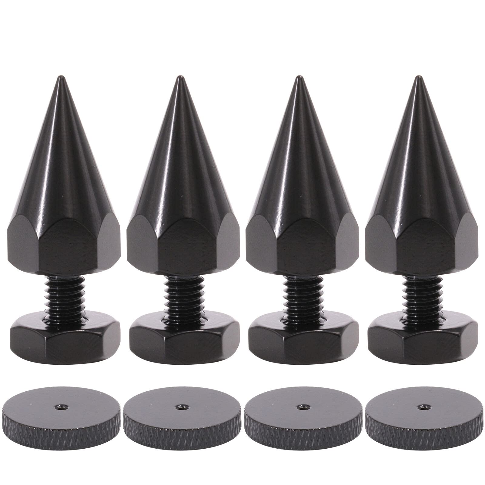 M6 Iron Speaker Isolation Spikes - 40MM HiFi Studio Monitor Stand Feet for AMP & DIY Audio Equipment - Perfect for Home Theater, Recording Studio, and Audiophile Setups