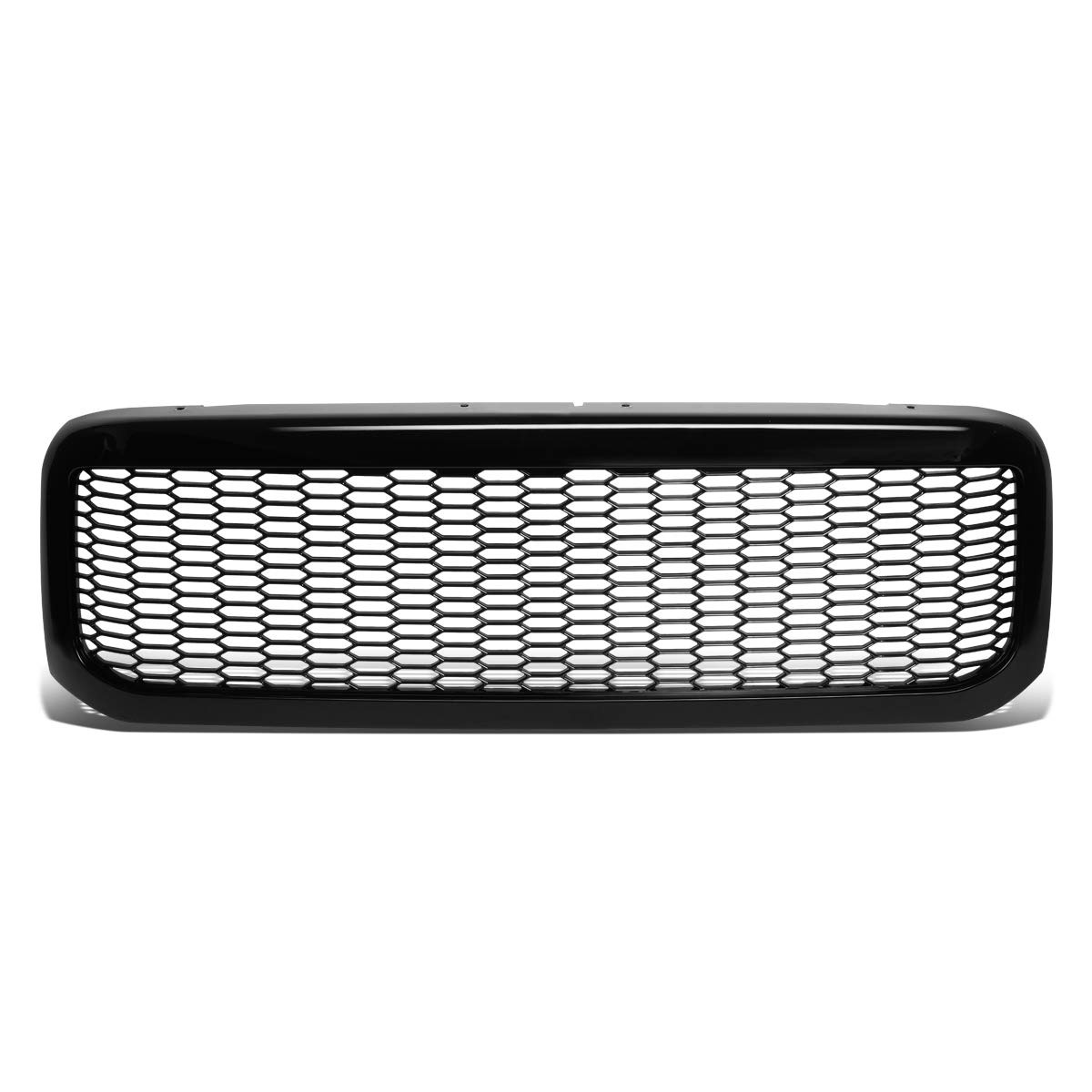 DNA MOTORING GRF-OH-016-BK Black Badgeless Honeycomb Mesh Front Bumper Grille for 1999-2004 Ford F-250 SD/F-350 SD/F-450 SD/F-550 SD Trucks - Upgrade Your Truck's Style & Protection for Off-Roading & Daily Driving