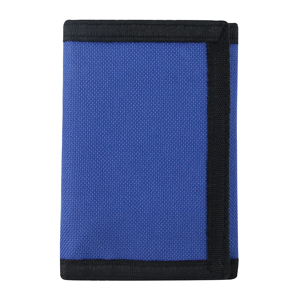 RFID Blocking Trifold Nylon Wallet for Men & Women - Anti-Theft Magic Sticker Wallet for Teens & Adults (Navy Blue) | Perfect for Travel, Daily Use & Gift Giving