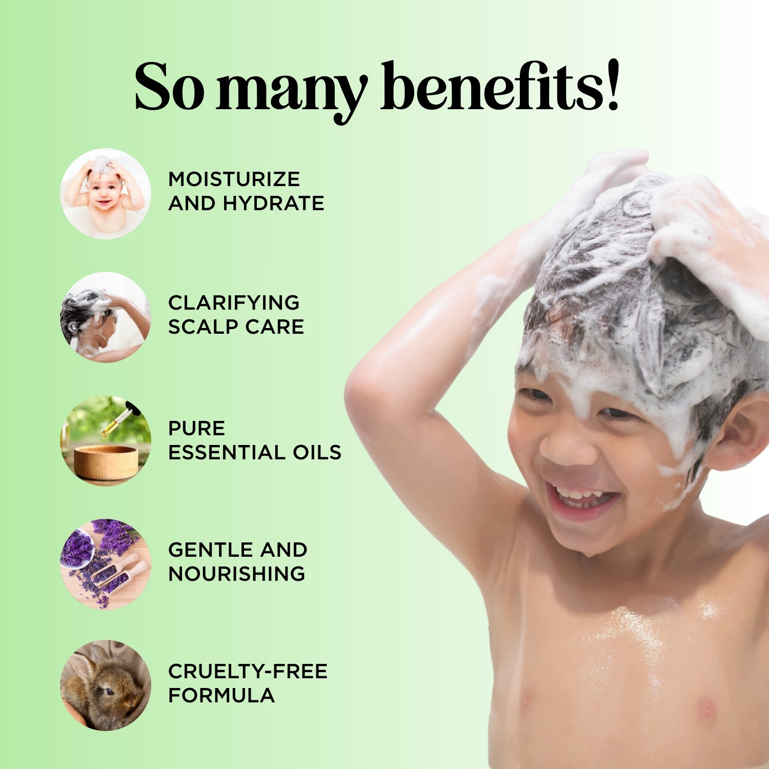 Best Kids Scalp Care Shampoo for Sensitive Skin - Gentle & Tear-Free Formula for Daily Use - Perfect for Children with Dry, Itchy Scalp or Cradle Cap