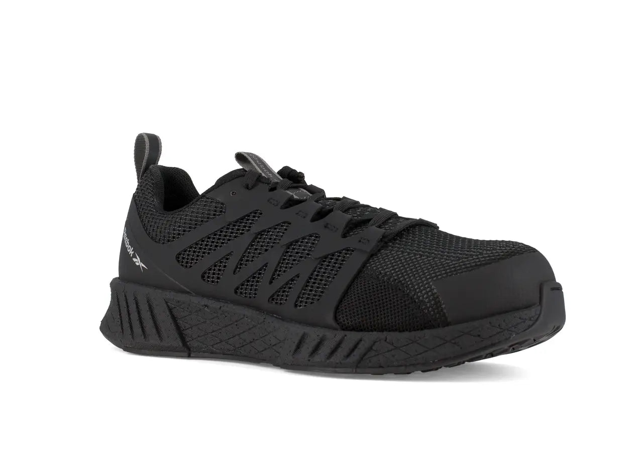 Fusion Flexweave™ Composite Toe Athletic Work Shoes for Men - Lightweight Safety Shoes for Construction, Warehouse & Outdoor Work - Black