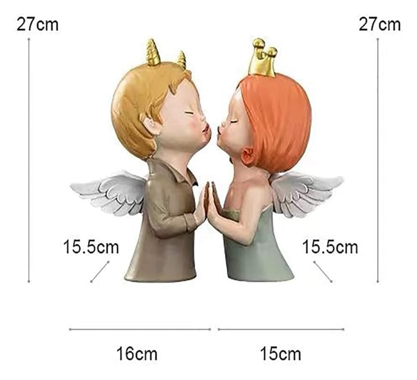 Heavy Duty Angel Bookends - Decorative Book Holders for Books, Binders & More - Perfect for Kids, Office, School, Library & Bedroom - Durable Book Stoppers to Organize Your Space