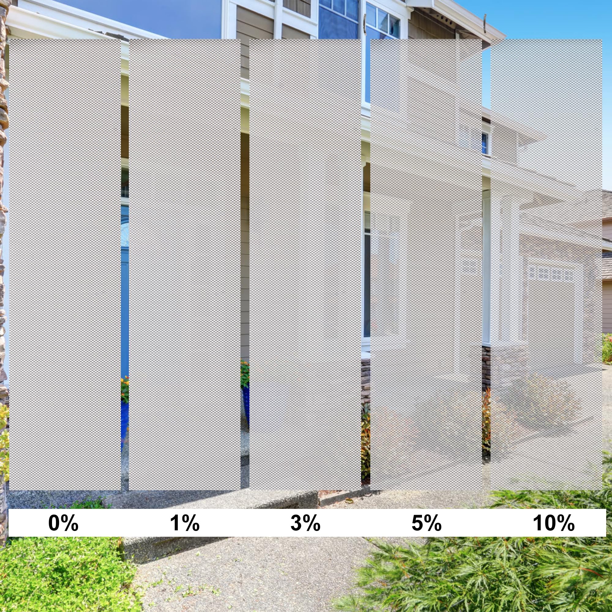 Cordless Roller Shades 5% Openness - UV Protection & Easy Install for Home/Office