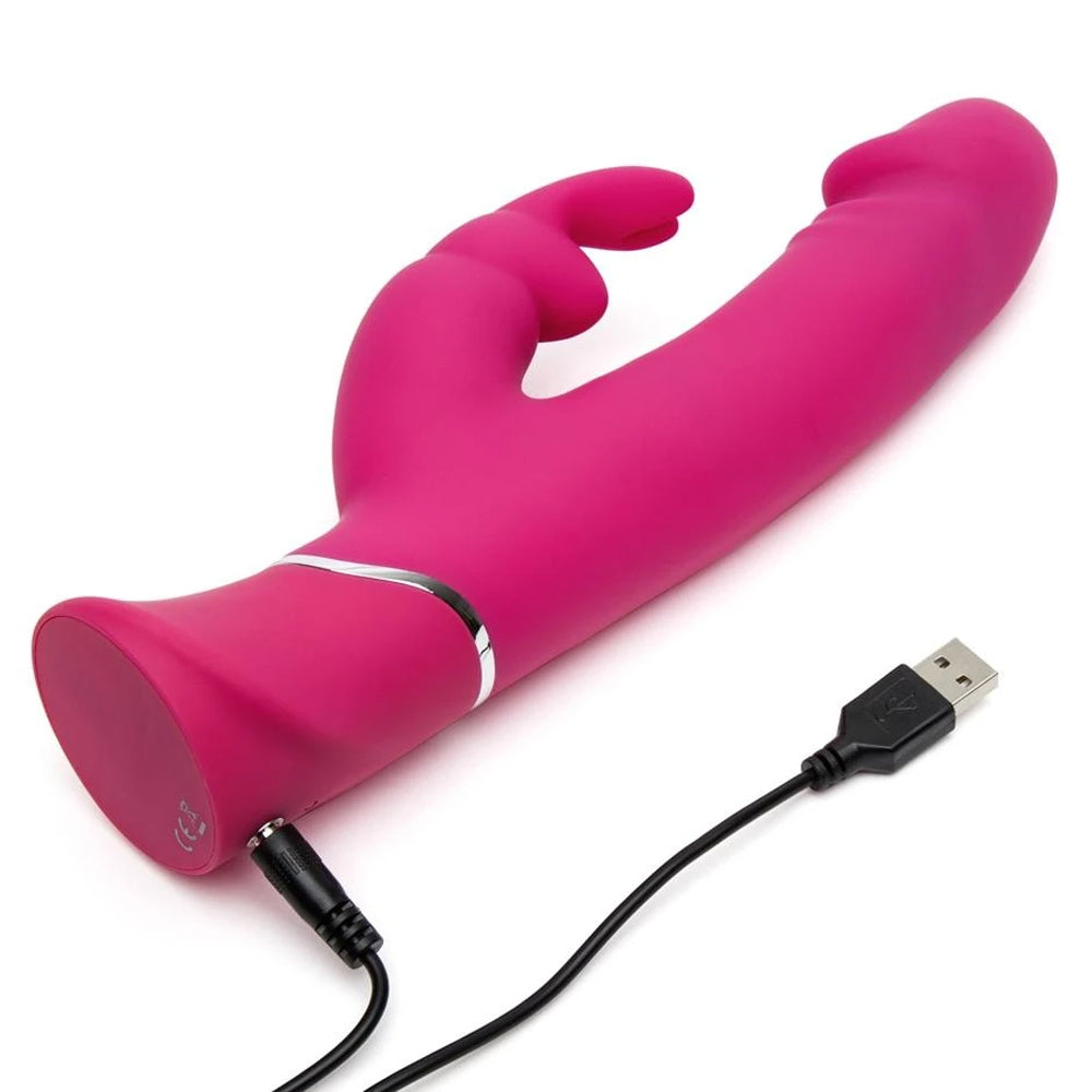 Happy Rabbit Dual Density Silicone Vibrator - Realistic Feel for Women's Pleasure - Perfect for Couples Play & Solo Use