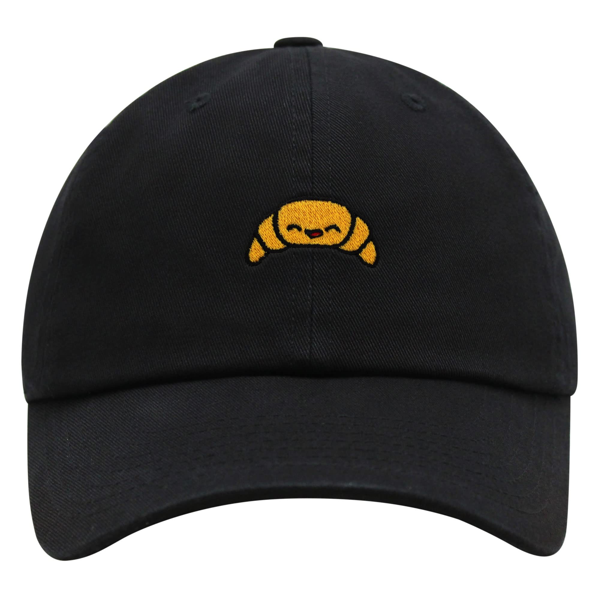 JPAK Premium Embroidered Croissant Dad Hat - Trendy Baseball Cap for Bread Lovers & Foodies | Perfect for Cafes, Bakeries & Casual Outings