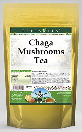 Organic Chaga Mushroom Tea Bags (50 Count, 2 Pack) - Immune Support, Antioxidant Rich, Natural Energy Boost - Perfect for Morning Routine & Wellness Rituals