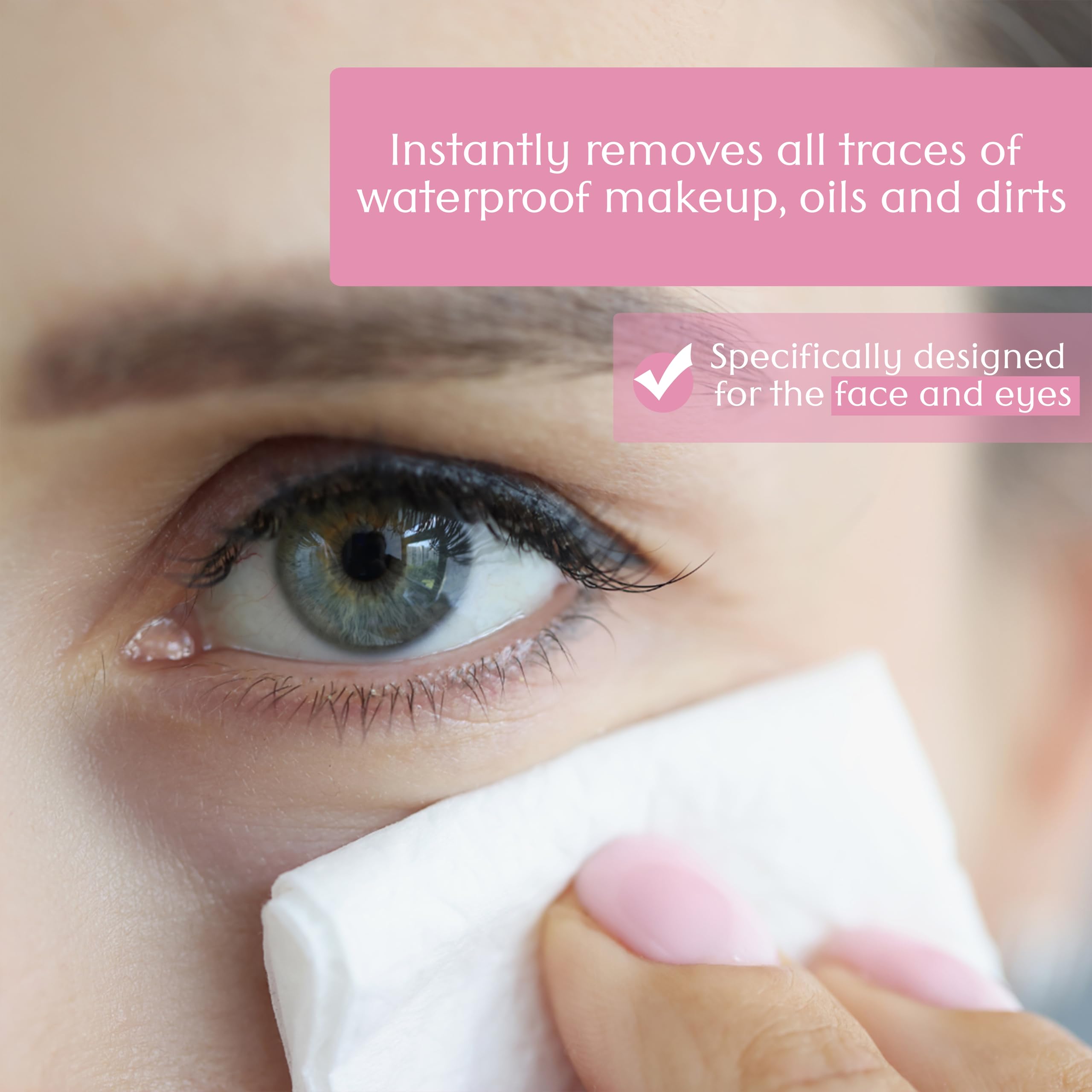 Air Jungles Fragrance-Free Makeup Remover Wipes - 25 Extra Large Singles (6