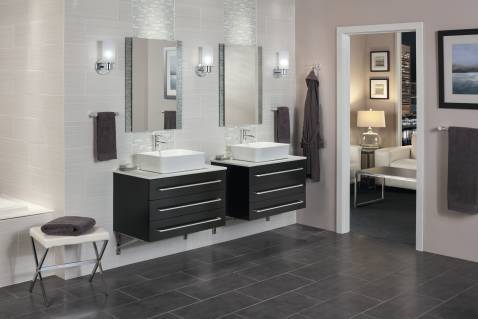 Moen Align 24-Inch Chrome Towel Bar YB0424CH - Bathroom & Kitchen Towel Holder for Modern Homes