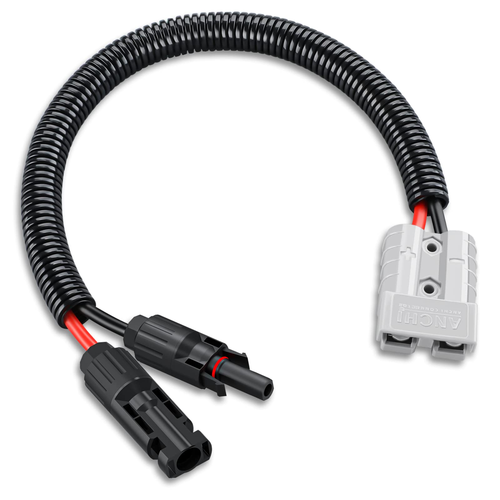ELECTOP 10AWG Solar Panel Connector Cable - 50A/600V Waterproof Solar Connector with MC4 Adapter for Solar Generators, Inverters, Battery Packs & Charger Kits - Perfect for Off-Grid Power Systems, RV Solar Setup & Emergency Backup Power